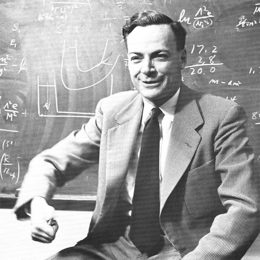 Richard Feynman in 1959, mid-sentence.