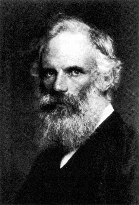 Photographic portrait of George Francis FitzGerald, bearded, in Victorian dress.