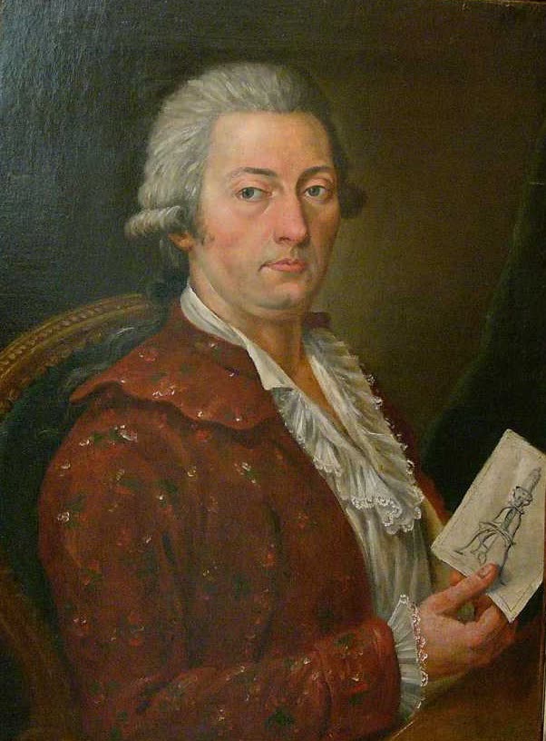 An eighteenth-century portrait of Carl Wilhelm Scheele in a plain coat, facing slightly right.